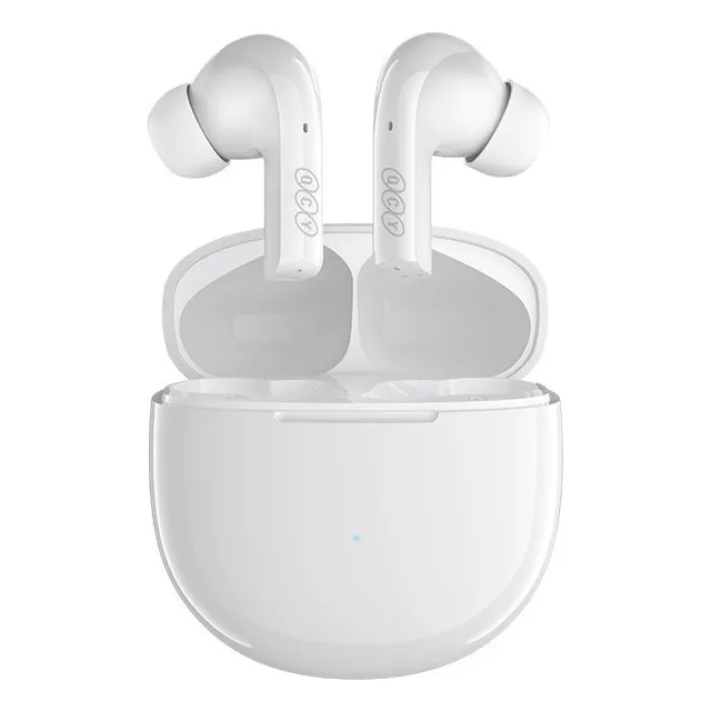 Auriculares Inalámbricos QCY MeloBuds T18, Conexión Multipunto, Audifonos Bluetooth 5.2, Sonido aptX Adaptive, 30H de Autonomía, Ligero y Estéreo
