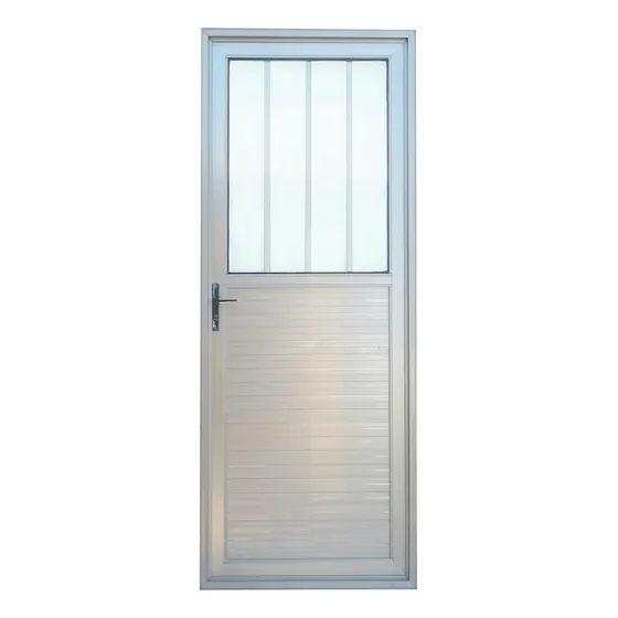 Puerta En Aluminio Serie 30 De 0,80 X 2,00 Color Gris