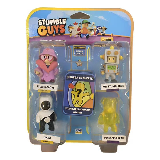 Stumble Guys Pack Blíster 5 Mini Figuras Coleccionables 5cm