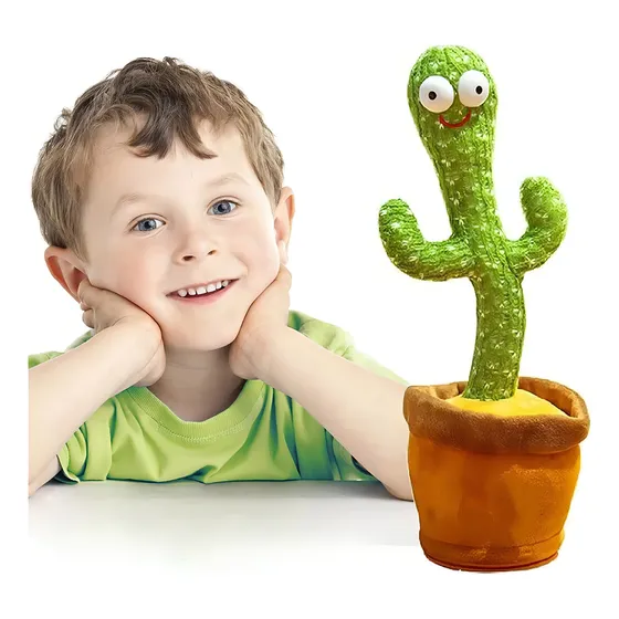 Peluche Cactus Recargable Nuvitecno  Cactus Bailarín verde