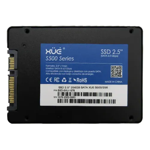 Unidad Ssd Crucial 500gb Ct500mx500ssd1 2.5 Sata3 7mm Color