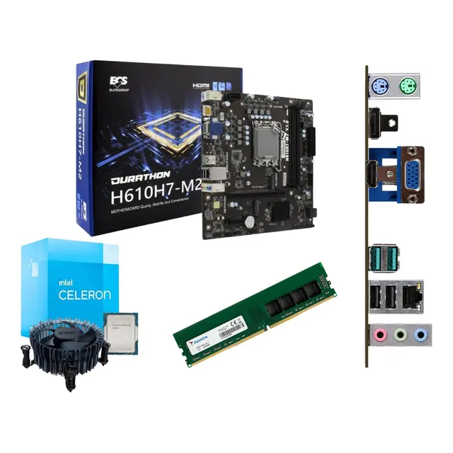 Kit De Actualización Intel Celeron 12va Gen, H610m, 8gb Ram