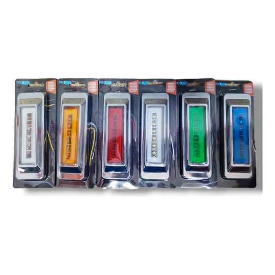 Plafón 6 Led Luz Lateral Led Tipo Semáforo Camiones
