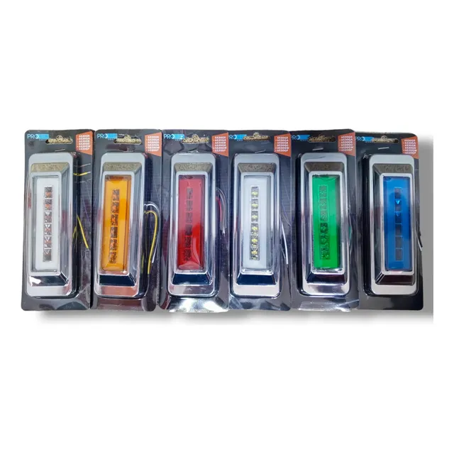 Plafón 6 Led Luz Lateral Led Tipo Semáforo Camiones