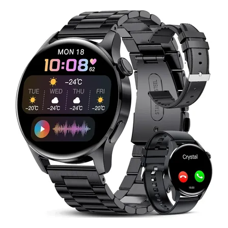 Reloj Inteligente Multifunción Para Hombre Negro