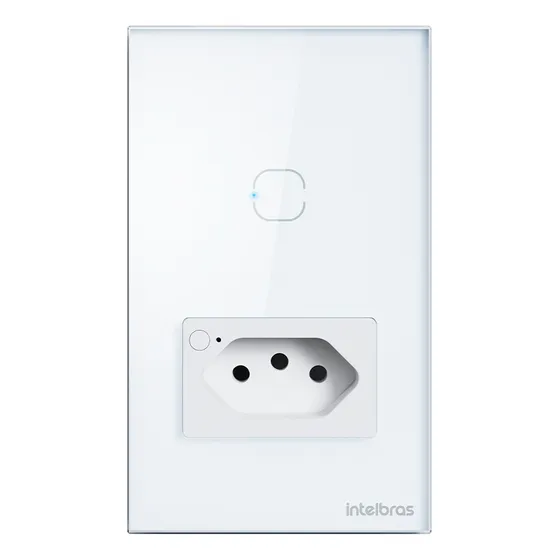 Tomada Com 1 Interruptor Inteligente Wi-fi Ets 2001 Branca