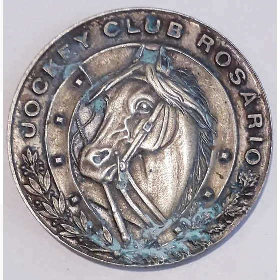 Medalla Jockey Club Rosario 1907 Figueroa Alcorta 