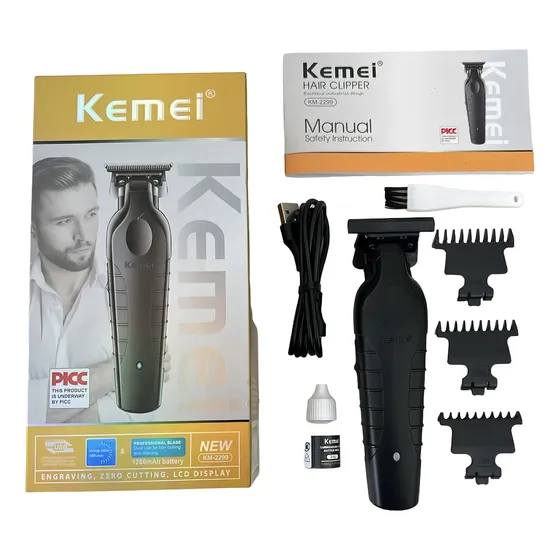 Cortadora de pelo Kemei Professional KM 2299 Acabamento negra