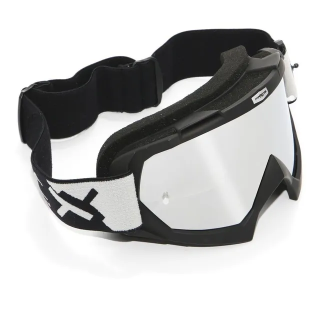 Gafas Mattos Combat de motocross con marco de fijación desprendible, color negro, talla única