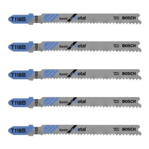 Hoja de sierra Tico-tico de 67 mm con 5 piezas T 118 B 2608668146 Bosch