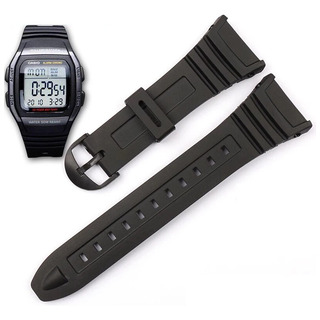 Para Casio 3239 W-96h-1a 2a 9a Correa De Silicona Para Casio 3239 W-96h-1a 2a 9a Correa De Silicona