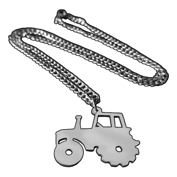 Dije Tractor Agropecuario Agrónomo +cadena Inoxidable Collar