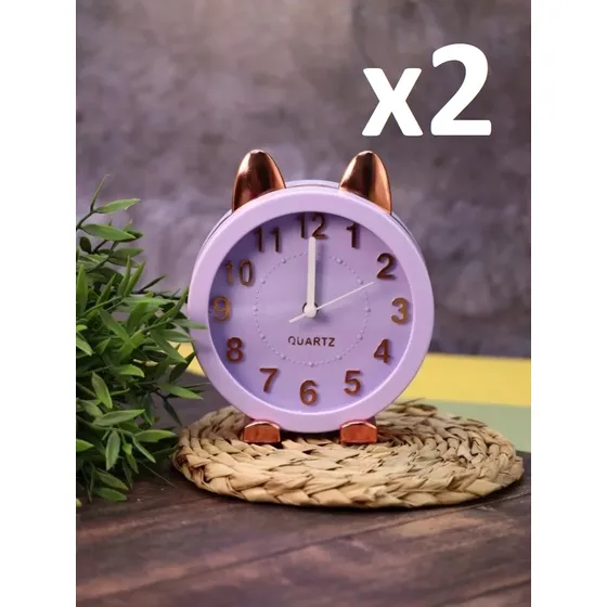 Reloj Despertador Tipo Gato Decoración