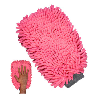 Guante De Microfibra Multiusos Rosa 30 Cm X 20 Cm Guante De Microfibra Multiusos Rosa 30 Cm X 20 Cm