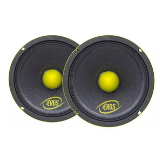 Par Mb Woofer Eros E-6mb 6 Polegadas 200w Rms 4 Ohms Cor Amarelo Par Mb Woofer Eros E-6mb 6 Polegadas 200w Rms 4 Ohms Cor Amarelo
