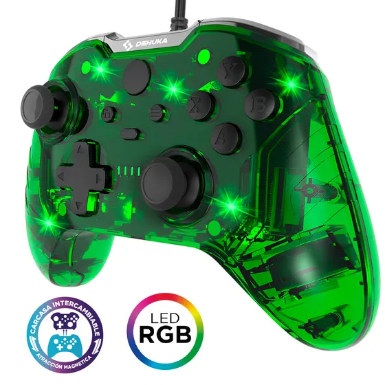 Control Joystick Compatible Con Xbox One Joystick Para Pc Alambrico Con Cable Dehuka