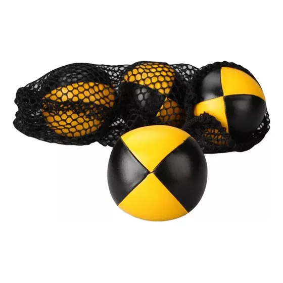Juggler Juggling Ball Circus Toys, Amarillo Y Negro