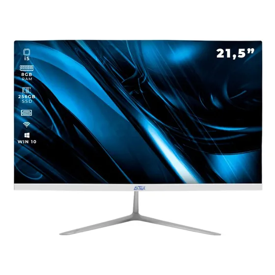 All In One Pc Win10 Ddr3 8gb Led 21,5'' Intel I5 256gb Fhd