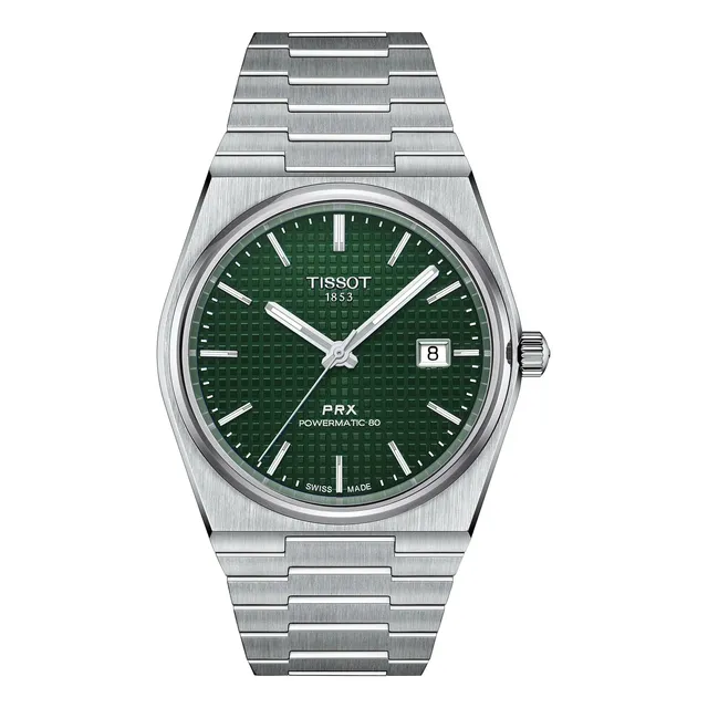 Reloj Automático Tissot Prx Powermatic 80 Para Hombre Gris