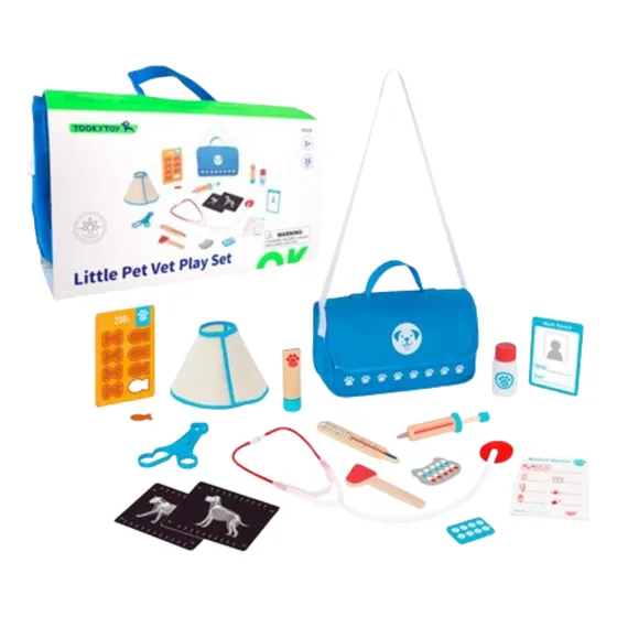 Tooky Toy Little Pet Vet Play Set Veterinario Con Accesorios
