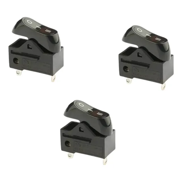 Kit 3 Botões Liga Desliga Chave Interruptor Secador Cabelo
