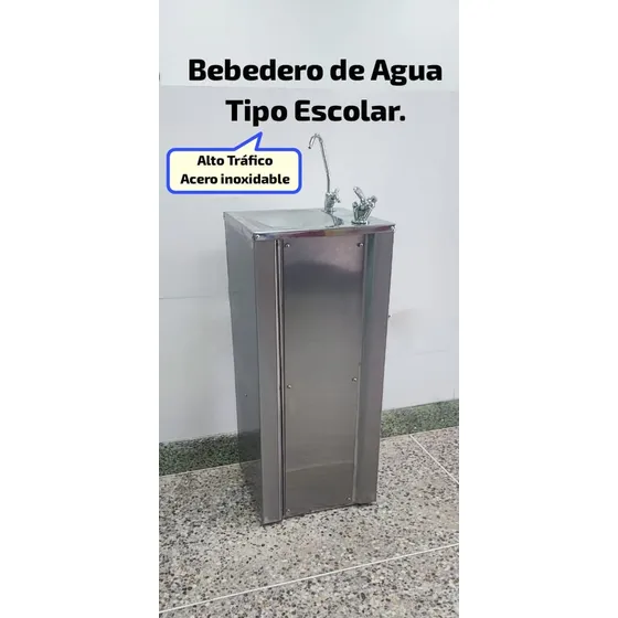 Bebedero De Agua Tipo Escolar Acero Inox