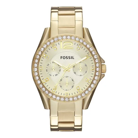 Reloj P/ Mujer Fossil Riley, De Acero Inoxidable, Analógico