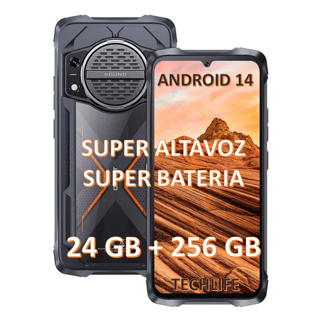 Kingkong Power 3 24 Gb 256 Gb Super Altavoz Super Batería Uso Rudo + Militar Dual Sim Sumergible