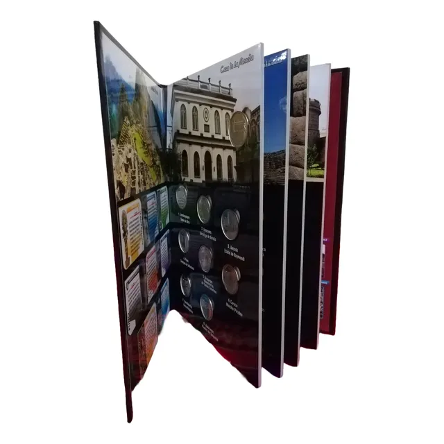 Álbum Para Monedas De Colección Riqueza Y Orgullo Del Perú