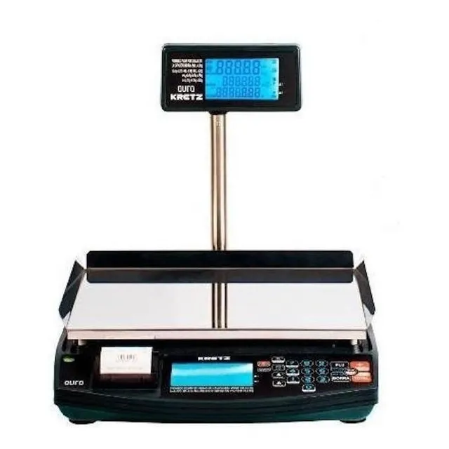 Balanza Electronica Kretz Aura 30 Kg Con Impresor De Ticket