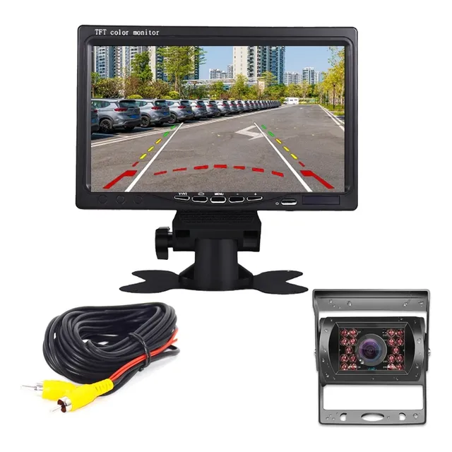 Kit De Retroceso Para Camión 12v A 24v - Camara Y Pantalla