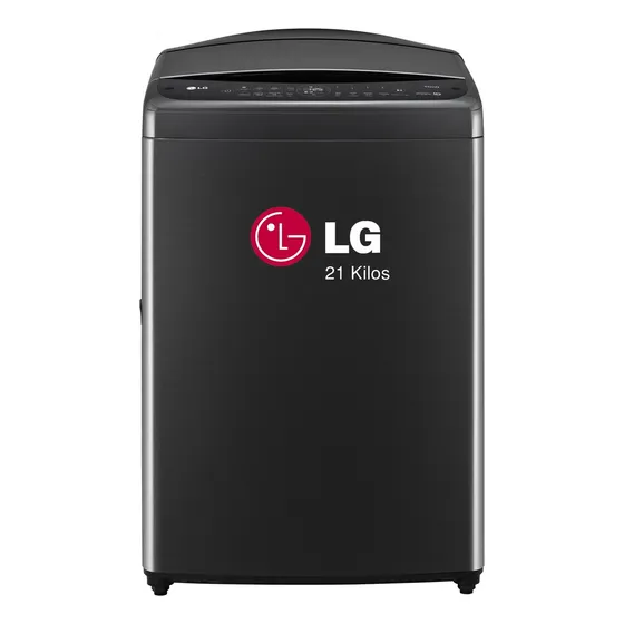 Lavadora LG De 21 Kg, Carga Superior, 6 Motion Dd, Wt21pbvs6 Color Negro
