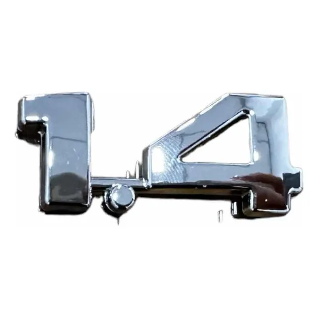 Emblema Letra 1.4 Chevrolet Pequeño Cromado Baul