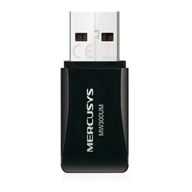 MINI ADAPTADOR USB INALÁMBRICO N300MBPS MW300UM MERCUSYS