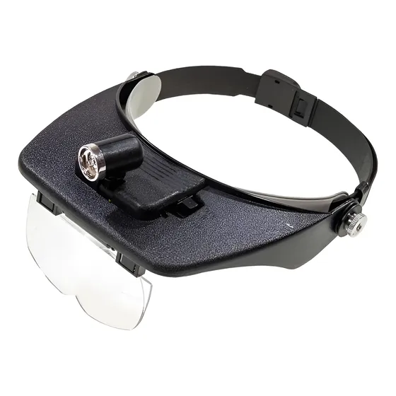 Lupa De Cabeza Luz Led 4 Lentes Intercambiables