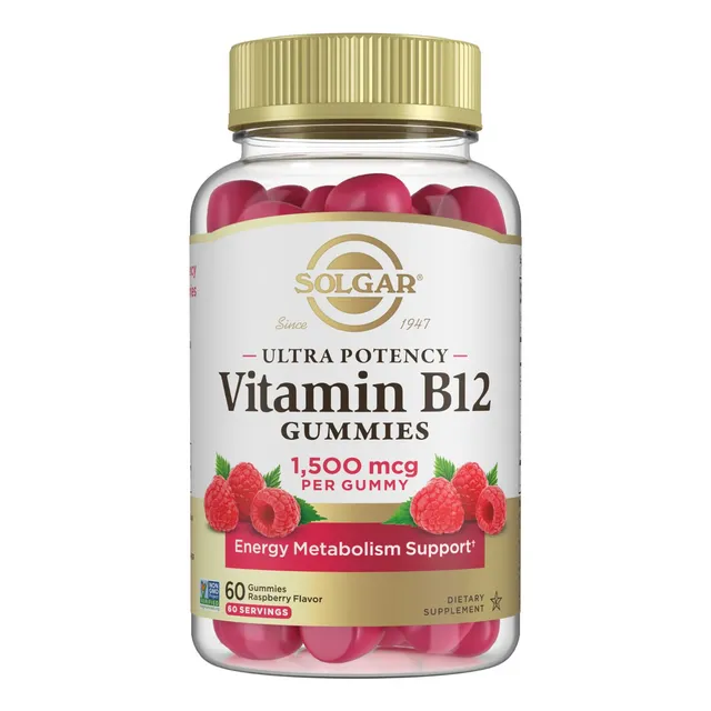 Suplemento Vitamínico Solgar Methyl B12 En Gomitas De 1500 M