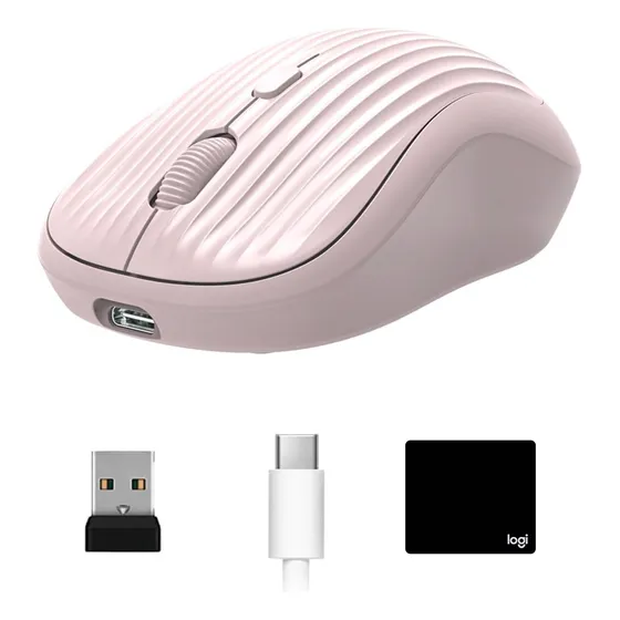 Ratón Inalámbrico Bluetooth Silencioso Con Ratón Pad