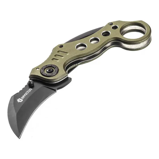 Canivete Tático Shark Green Invictus - Modelo Novo
