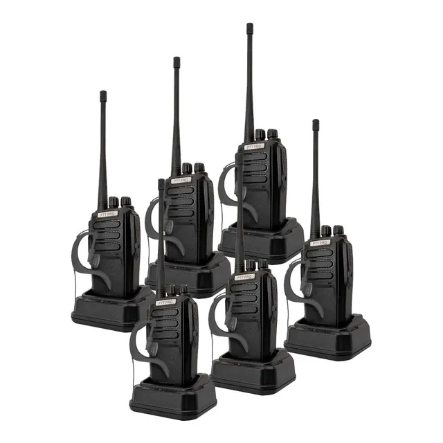 6 Radios Uhf Vhf Pro3000 16 Ch C Kenwood Motorola Bandas De Frecuencia Uhf/vhf Color Negro