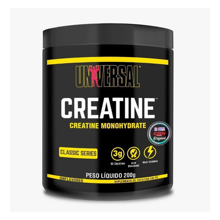 Suplemento Em Pó Creatine Universal Pura Creatina Monohidratada 200g Universal Nutrition Suplemento Em Pó Creatine Universal Pura Creatina Monohidratada 200g Universal Nutrition