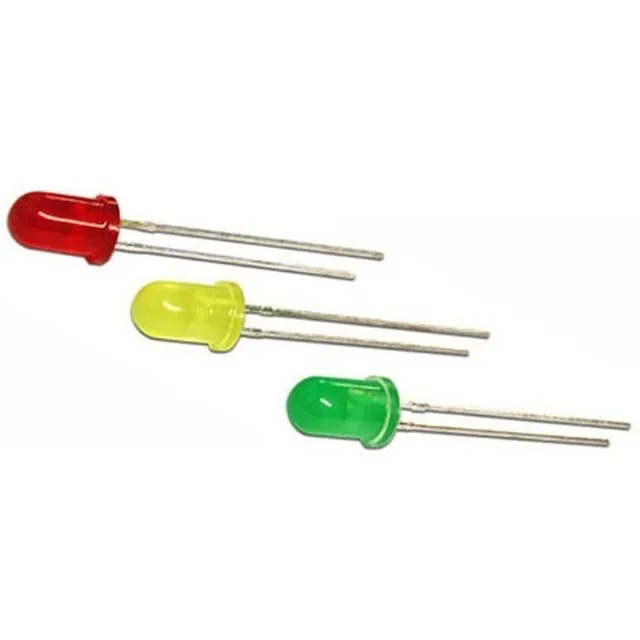 Pack 30 Leds 5mm Rojo Amarillo Verde Arduino Nubbeo