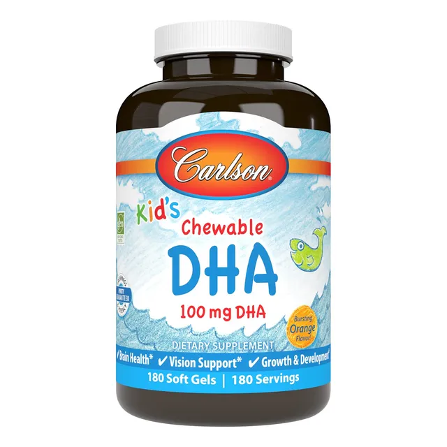 Suplemento Carlson Kid's Chewable Dha En Cápsulas Blandas De