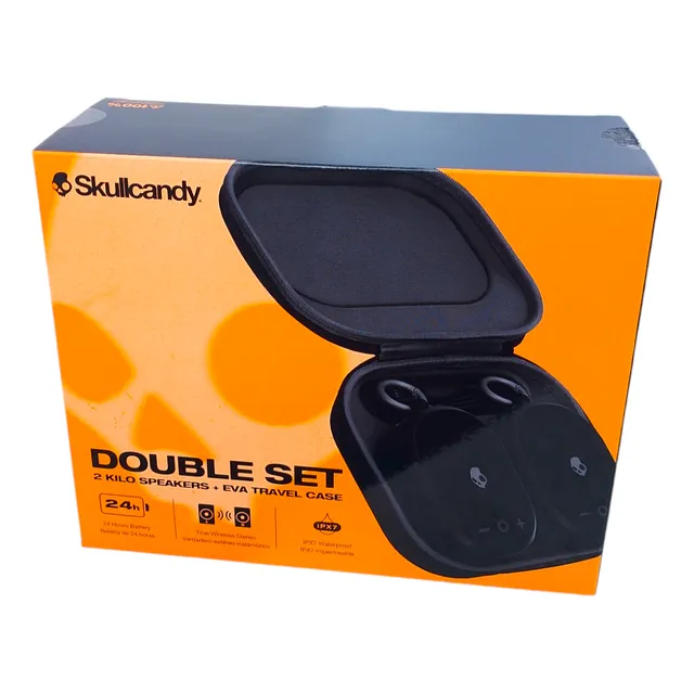 Set De 2 Bocinas Skullcandy Kilo Bluetooth Black