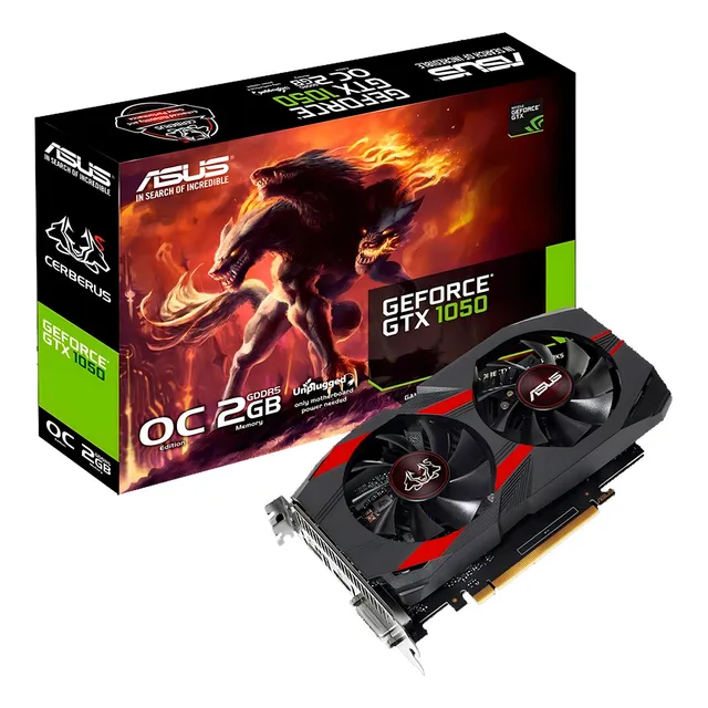 Placa Video Geforce Asus Cerberus Gtx 1050 2gb Nvidia Logg