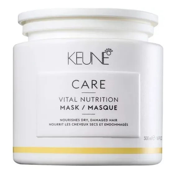Keune Care Vital Nutrition Máscara 500ml Hidratação e Nutrição Profunda para Cabelos Secos