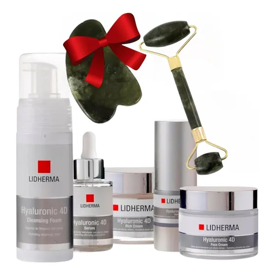 Kit X5 Hyaluronic 4d Rutina Completa 5 Productos Lidherma