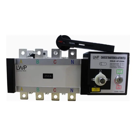 Chave Reversora De Transferência Auto 250a Tetrapolar
