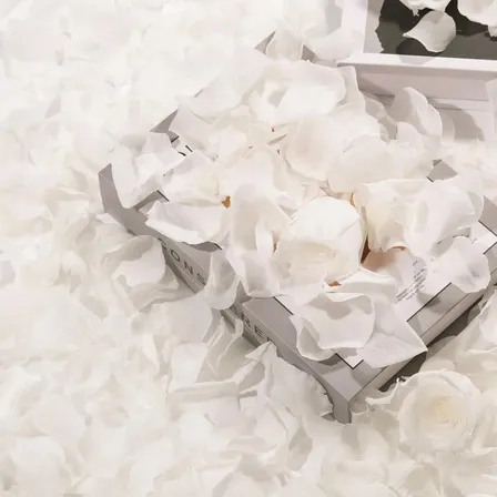 Artificiais Pétalas De Rosa5000  Branco Casamentodecoração