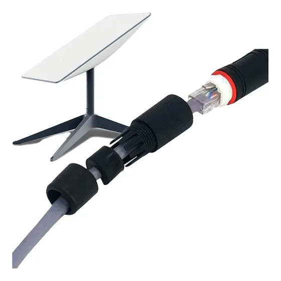 Union Con Conector Rj45 Impermeable Cat 6 Ideal Starlink +