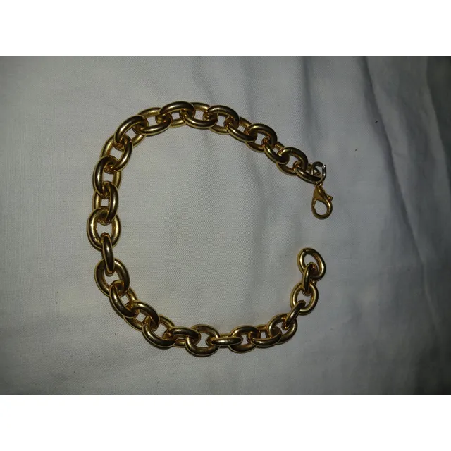 Pulsera Gruesa Baño Oro 18 K Estilogucci Ventagaraje C11